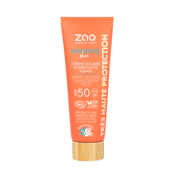 Organic & Vegan Reef Safe Moisturising Facial Sunscreen - Zao Makeup UK