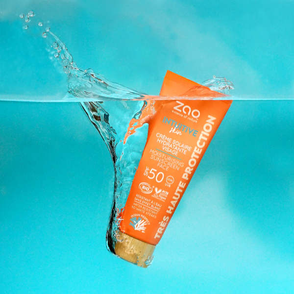 Uk Sunscreen Tested Organic & Vegan Reef Safe Moisturising Facial Sunscreen - Zao Makeup UK