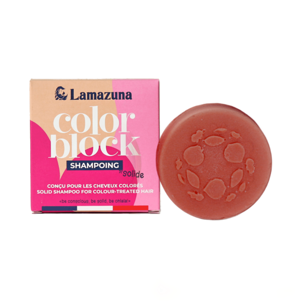 Shampoo Block Lamazuna Solid Shampoo for Colour-Treated Hair - Zao Makeup UK